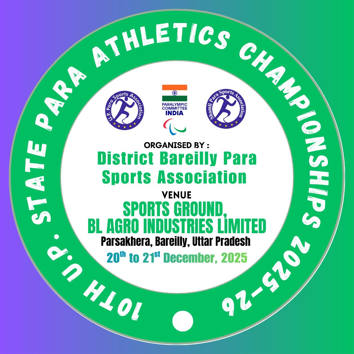 10th U.P. State Para Athletics Championship-2025-26
